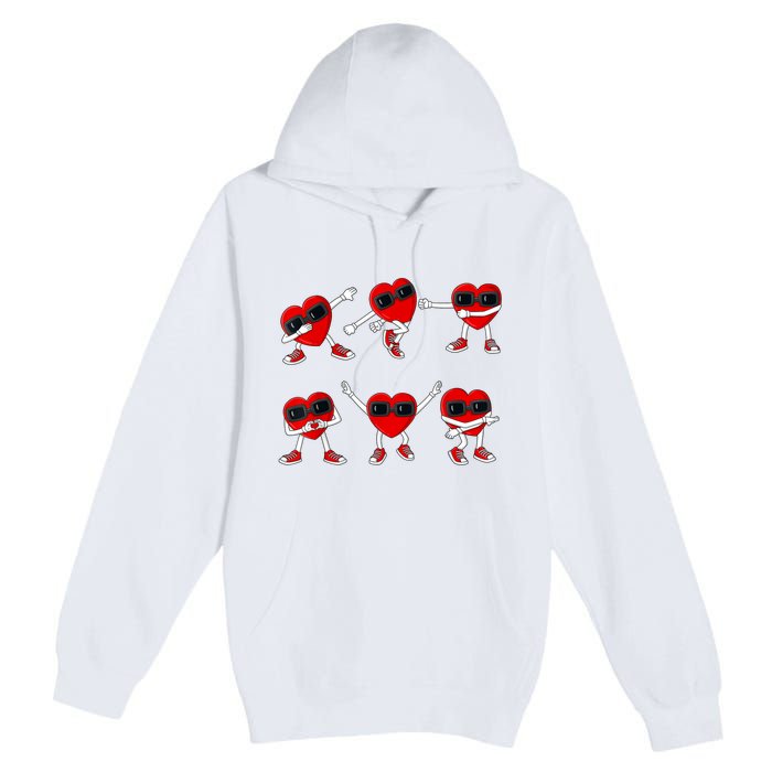 Dancing Hearts Dance Challenge Valentines Day Premium Pullover Hoodie