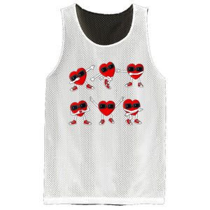 Dancing Hearts Dance Challenge Valentines Day Mesh Reversible Basketball Jersey Tank