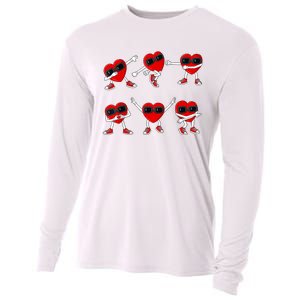 Dancing Hearts Dance Challenge Valentines Day Cooling Performance Long Sleeve Crew