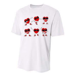 Dancing Hearts Dance Challenge Valentines Day Performance Sprint T-Shirt