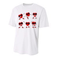 Dancing Hearts Dance Challenge Valentines Day Performance Sprint T-Shirt