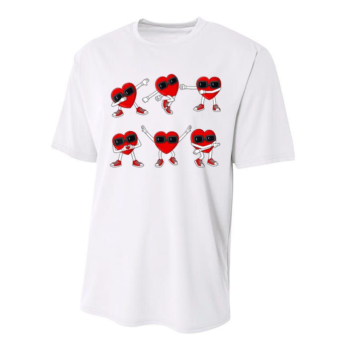 Dancing Hearts Dance Challenge Valentines Day Performance Sprint T-Shirt