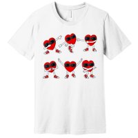 Dancing Hearts Dance Challenge Valentines Day Premium T-Shirt