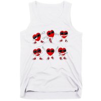 Dancing Hearts Dance Challenge Valentines Day Tank Top