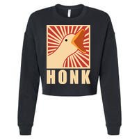Duck Honk Cropped Pullover Crew