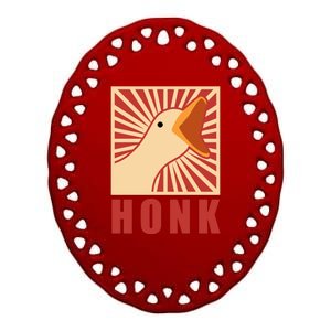 Duck Honk Ceramic Oval Ornament