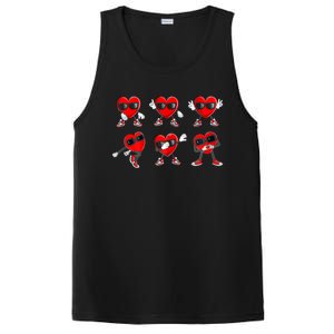 Dancing Hearts Dance Challenge Valentines Day Funny Gift PosiCharge Competitor Tank