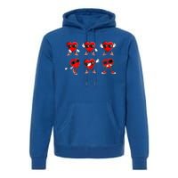 Dancing Hearts Dance Challenge Valentines Day Funny Gift Premium Hoodie