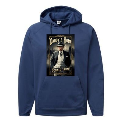 Daddys Home Donald Trump Inauguration Performance Fleece Hoodie