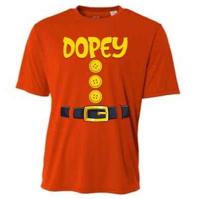 Dopey Halloween Dwarf Costume Color Matching Cooling Performance Crew T-Shirt