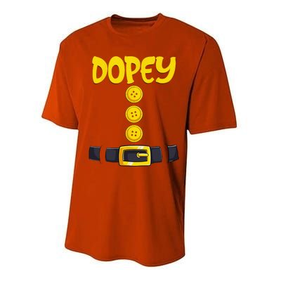 Dopey Halloween Dwarf Costume Color Matching Performance Sprint T-Shirt