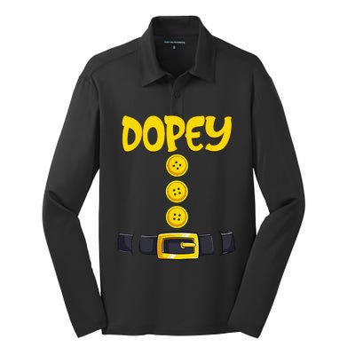 Dopey Halloween Dwarf Costume Color Matching Silk Touch Performance Long Sleeve Polo