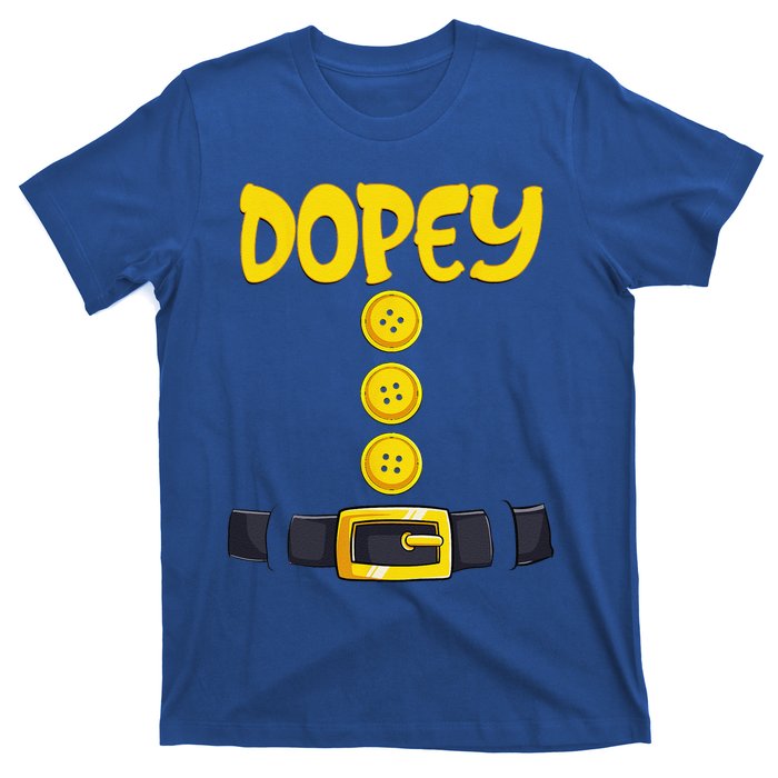 Dopey Halloween Dwarf Costume Color Matching T-Shirt