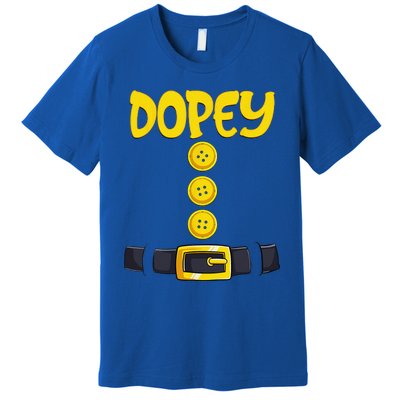 Dopey Halloween Dwarf Costume Color Matching Premium T-Shirt