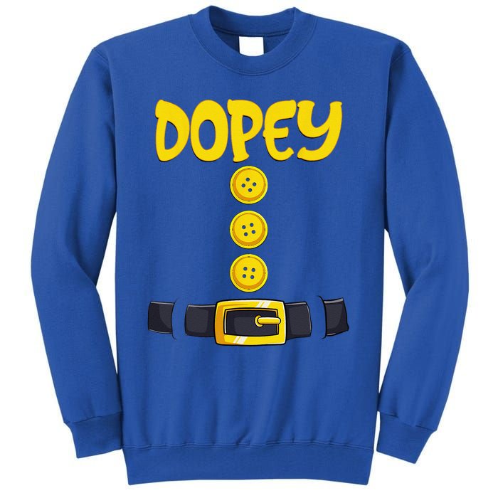 Dopey Halloween Dwarf Costume Color Matching Tall Sweatshirt