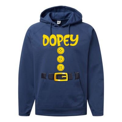 Dopey Halloween Dwarf Costume Color Matching Performance Fleece Hoodie