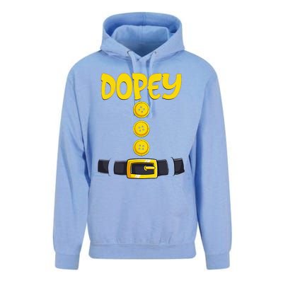 Dopey Halloween Dwarf Costume Color Matching Unisex Surf Hoodie