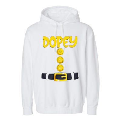 Dopey Halloween Dwarf Costume Color Matching Garment-Dyed Fleece Hoodie