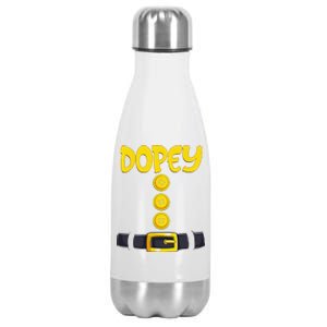 Dopey Halloween Dwarf Costume Color Matching Stainless Steel Insulated Water Bottle