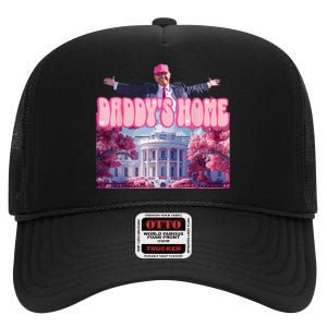 DaddyS Home High Crown Mesh Back Trucker Hat