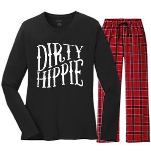 Dirty Hippie Women's Long Sleeve Flannel Pajama Set 