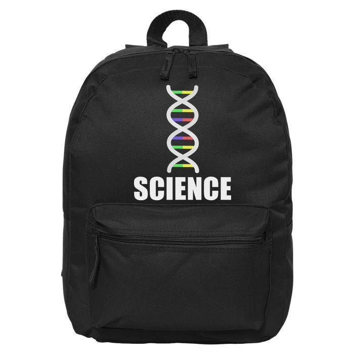 Double Helix Dna Rna Strand 16 in Basic Backpack