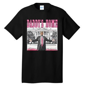 Daddys Home Donald Trump Won I Will Be Home For Christmas Tall T-Shirt