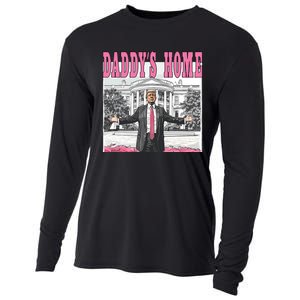 Daddys Home Donald Trump Won I Will Be Home For Christmas Cooling Performance Long Sleeve Crew