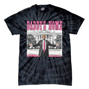 Daddys Home Donald Trump Won I Will Be Home For Christmas Tie-Dye T-Shirt