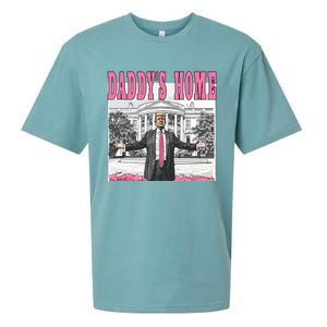 Daddys Home Donald Trump Won I Will Be Home For Christmas Sueded Cloud Jersey T-Shirt