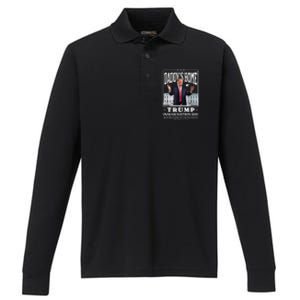 Daddy Home Donald Trump Inauguration Day 2025 Performance Long Sleeve Polo