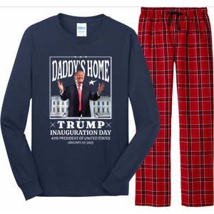 Daddy Home Donald Trump Inauguration Day 2025 Long Sleeve Pajama Set