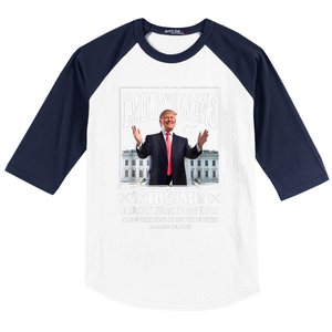 Daddy Home Donald Trump Inauguration Day 2025 Baseball Sleeve Shirt