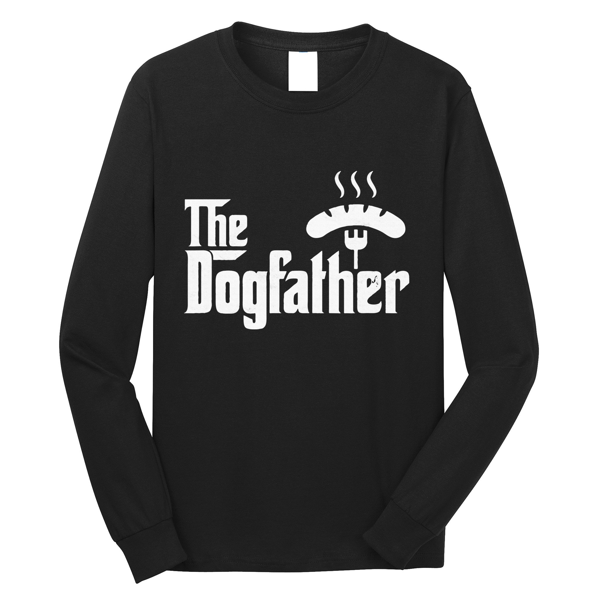 Dogfather Hot Dog Papa Bbq Grilling Grill Daddy Long Sleeve Shirt