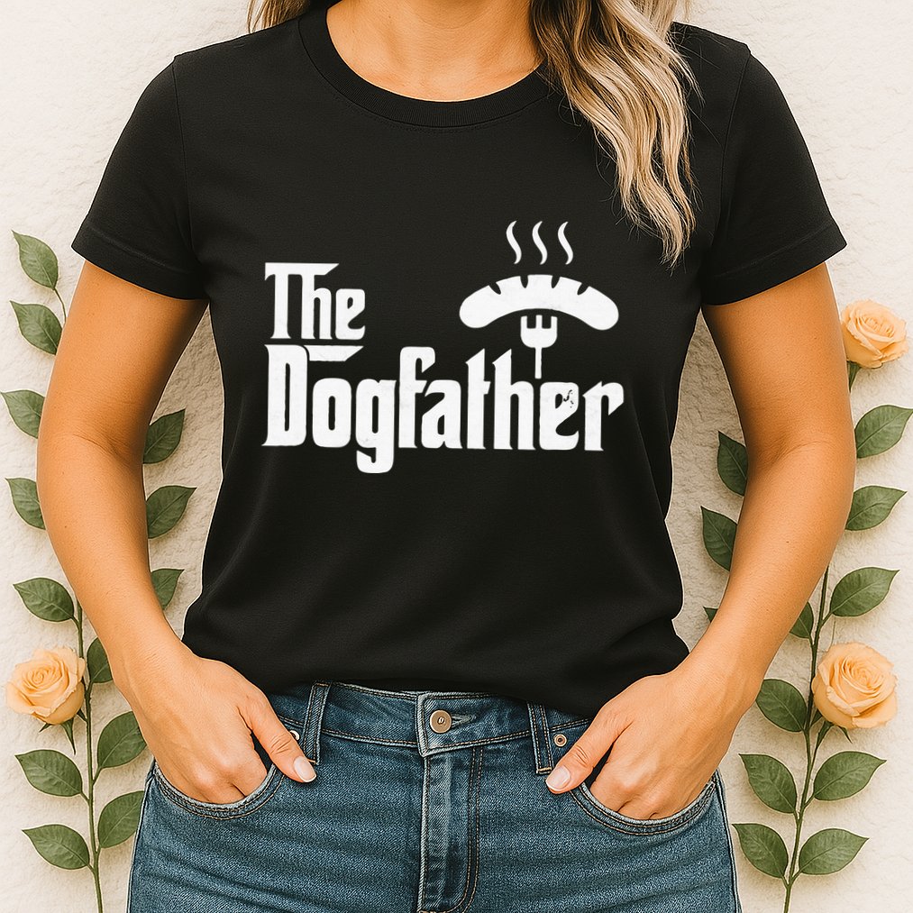Dogfather Hot Dog Papa Bbq Grilling Grill Daddy Womens T-Shirt