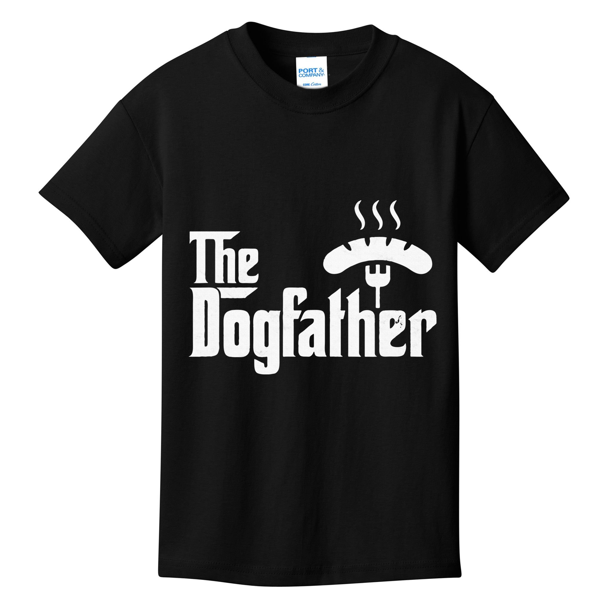 Dogfather Hot Dog Papa Bbq Grilling Grill Daddy Kids T-Shirt