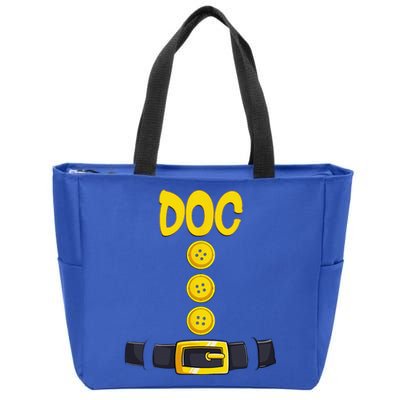 Doc Halloween Dwarf Costume Color Matching Zip Tote Bag