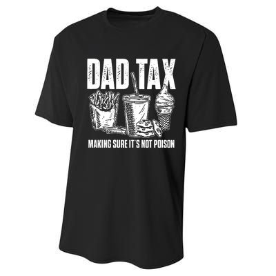 Daddy Humorous Dad Tax Performance Sprint T-Shirt