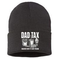 Daddy Humorous Dad Tax Sustainable Knit Beanie