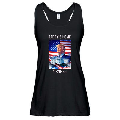 Daddys Home Donald Trump Won Inauguration Ladies Essential Flowy Tank