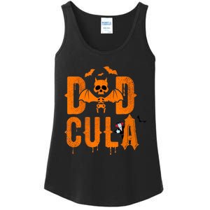 Dad Halloween Dracula Costume Funny Dadcula Man Gift Ladies Essential Tank