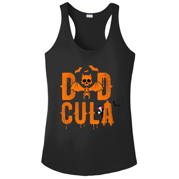 Dad Halloween Dracula Costume Funny Dadcula Man Gift Ladies PosiCharge Competitor Racerback Tank