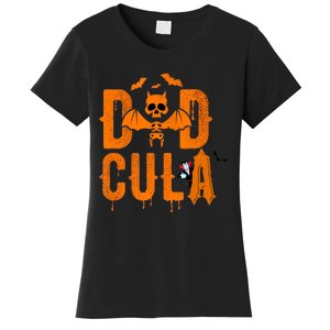 Dad Halloween Dracula Costume Funny Dadcula Man Gift Women's T-Shirt