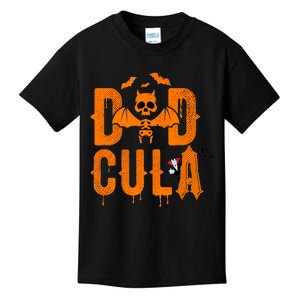 Dad Halloween Dracula Costume Funny Dadcula Man Gift Kids T-Shirt