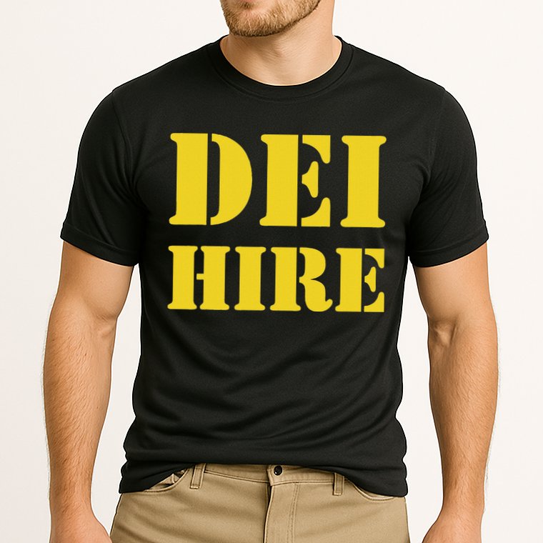 Dei Hire Diversity Equity Inclusion Anti Trump Political Cooling Performance Crew T-Shirt
