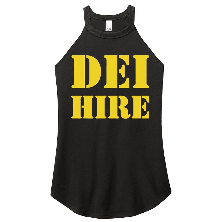 Dei Hire Diversity Equity Inclusion Anti Trump Political Women's Perfect Tri Rocker Tank
