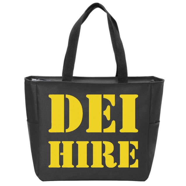 Dei Hire Diversity Equity Inclusion Anti Trump Political Zip Tote Bag