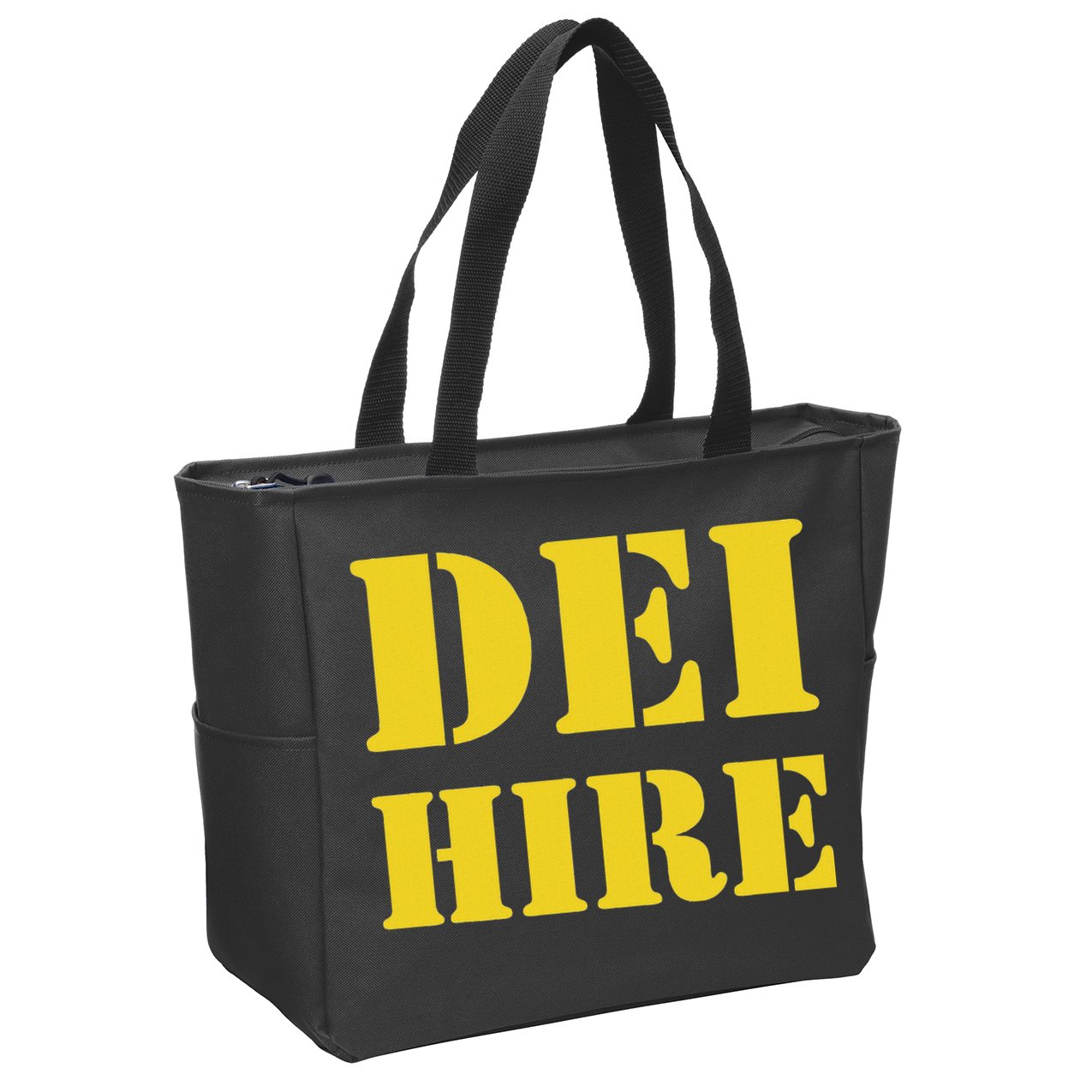 Dei Hire Diversity Equity Inclusion Anti Trump Political Zip Tote Bag