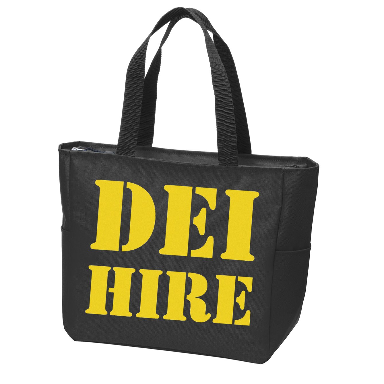 Dei Hire Diversity Equity Inclusion Anti Trump Political Zip Tote Bag