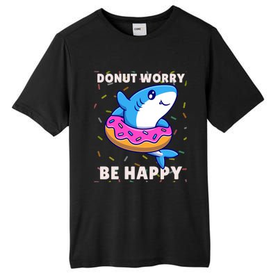 Donut Humor Donut Worry Shark Donuts Funny Donut Doughnut Cool Gift Tall Fusion ChromaSoft Performance T-Shirt